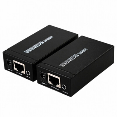 HDMI Extender Over Single CAT5E CAT6 Ethernet Network Cable 1080P IR Repeater