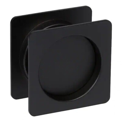 Pocket Door Lock Square Black Hall Closet Passage Sliding mat black