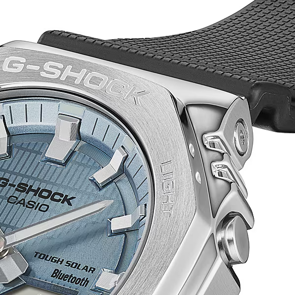 Pre-owned Casio G-shock Gbm-2100a-1a2jf Black Solar Radio Digital Men's Watch In Box