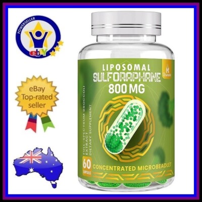 LIPOSOMAL SULFORAPHANE 800mg Broccoli Seed Extract Brain Liver Health 60Ct