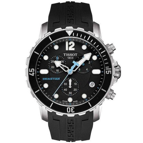 Мужские кварцевые часы Tissot T0664171705700 Seastar 1000 Мужские кварцевые часы Tissot T0664171705700