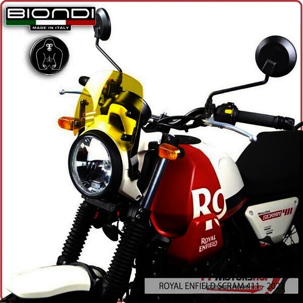 CUPOLINO PARABREZZA MOTO PER ROYAL ENFIELD SCRAM 411 2022> GIALLO BIONDI 8010443