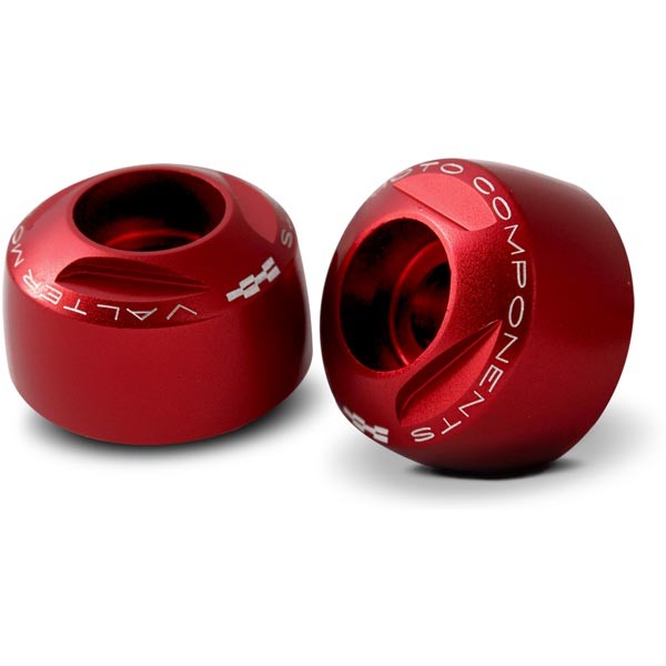 ValterMoto Motorrad Aluminium Lenkerenden Lenkergewichte Lenker Extreme rot