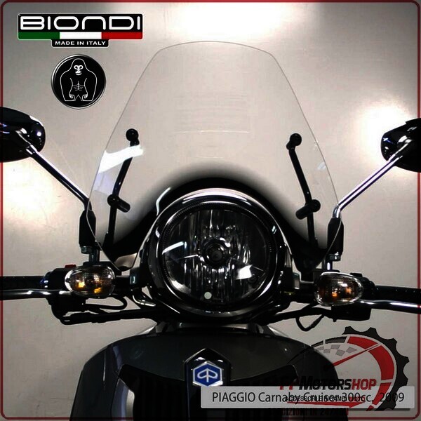 PARABREZZA PER SCOOTER PIAGGIO CARNABY CRUISER 300 2009> BIONDI 8061168 