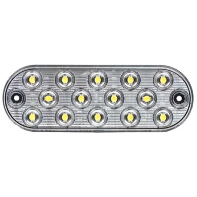 Maxima Low Profile Oval White Surface Mount Backup Light