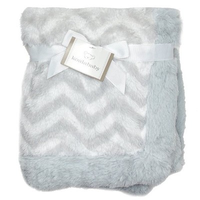 HTF NWT Koala Baby Grey And White Chevron Zig Zag Striped Th