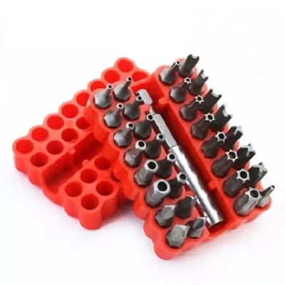 New  33pc Security Tamper Proof Bit Set Torq Torx Hex Star