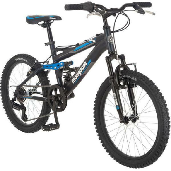 Mongoose Boys 20 Inch Ledge 2.1 Mountain Bike Bicycle with 20 Inch Wheels, Black