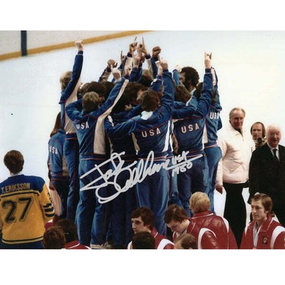 Miracle on Ice 1980 USA Hockey Team Lake Placid Jack O'callahan Signed Gold Meda