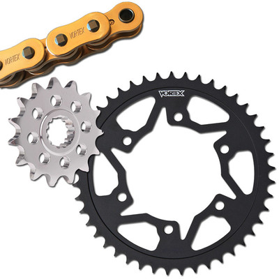 05 06 ZX6R 636 Vortex G520SX3 14/45T Steel Sprocket & Gold