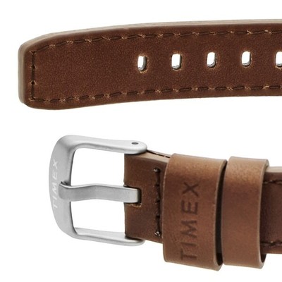 Pre-owned Timex Tw2v00200 Expedition North Field Post Solar Unisex Leather Belt Authentic