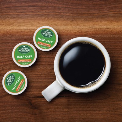 Green Mountain Coffee Half-Caff, Keurig K-Cup Pod, Medium Roast, 48 Count