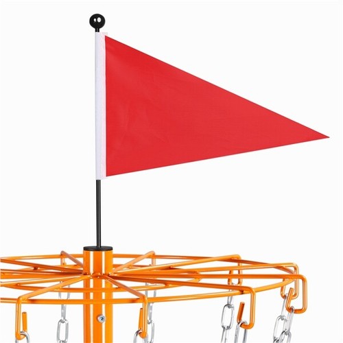 Portable Disc Golf Basket Flying Disc Golf Practice Basket Indoor/Outdoor Orange