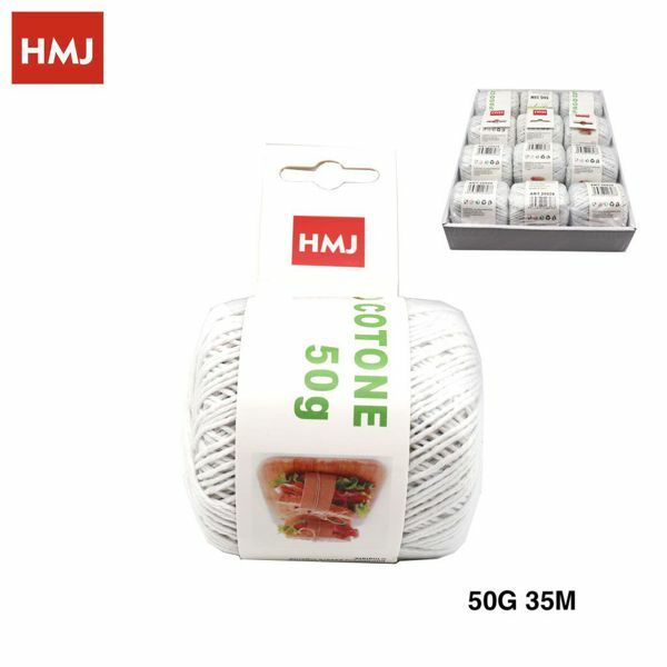 Set 12 Pezzi Spago Corda Bianco Multiuso Lunghezza 35mt 50gr Cucina Hobby hmj