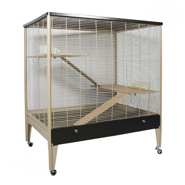 Nagerkäfig Nagervoliere Happy Home 99 A von Montana Cages inkl. Holzausstattung