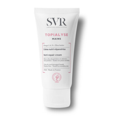 SVR TOPIALYSE Nutri-Repair Hand Cream Ultra-Dry Damaged Sensitive Skin 50ml