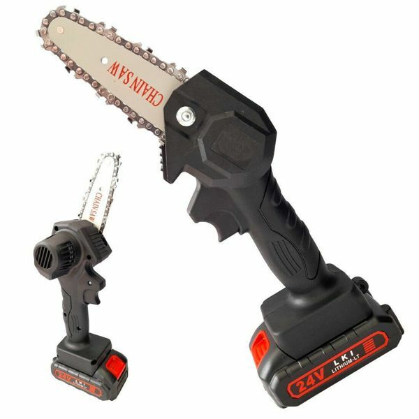 Mini Sega Elettrica A Batteria 24v Motosega 4 Pollici Con Catena Potatura