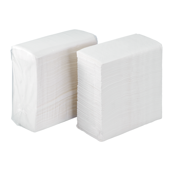 Karat 13.5"x7" Tall Fold Dispenser Napkins - White - 10,000 ct, KN-F137-1W
