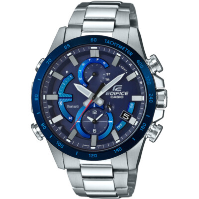 Pre-owned Casio International Warranty Eqb-900db-2ajf Edifice Connected Men's Watch