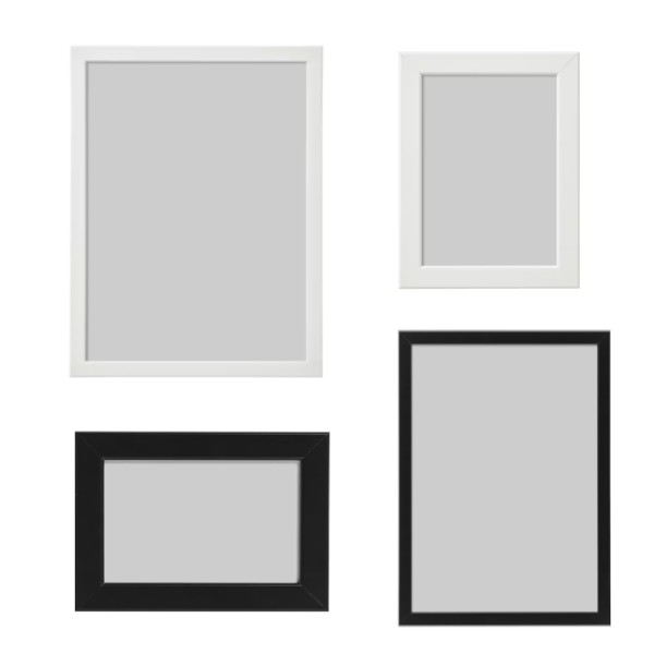 Ikea Bilderrahmen Fotorahmen Bilder Fiskbo 13x18,21x30,30x40 Schwarz/Weiß