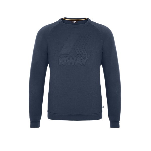 K-Way Sweatshirt Herren Augustine Spacer Logo K009PU0 Blau Kway K Way Neopren XL