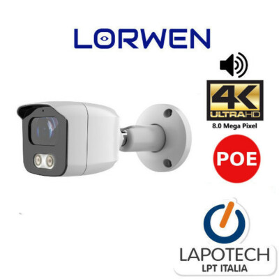 Lorwen IP Camera BA13AIS88NPMA Bullet 8 Mpx 4K Sony Smart AI 8mpx POE IPC