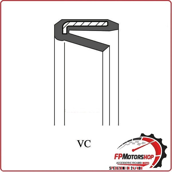 ANELLO DI TENUTA PARAOLIO GUARNIZIONE MOTORE VC 22X16X3 ARIETE P/022