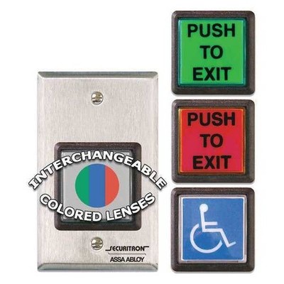 Push To Exit Button SPDT Momentary 5A 12 24V DC ADA Stainless Steel