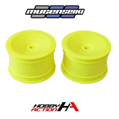 B2902Y Mugen 2WD Rear Wheels 2.2in, 12mm Hex, 2pcs (Yellow): MSB1