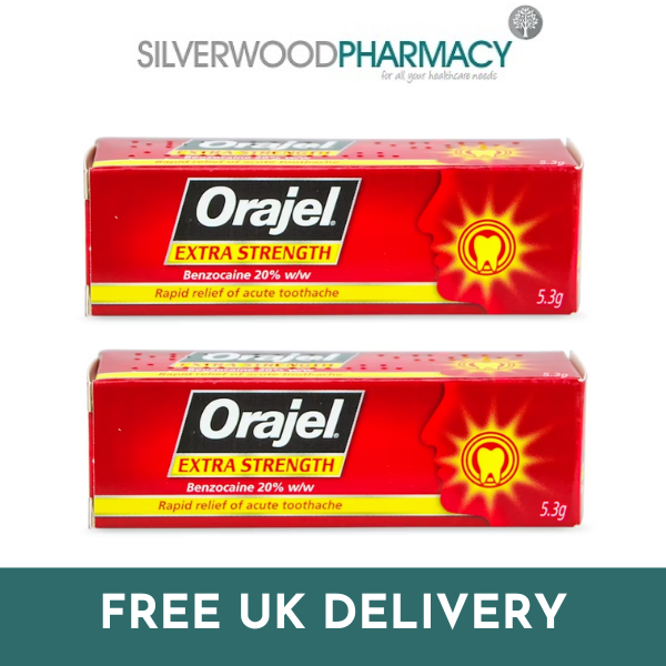 2x Orajel Extra Strength Acute Toothache Dental Gel 5.3g