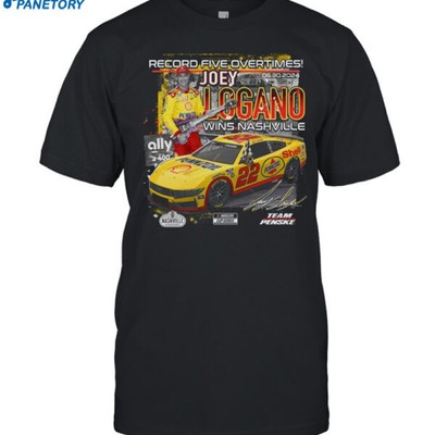 Joey Logano Ally 400 Race Checkered Flag Sports Nascar Shirt Size S-5XL