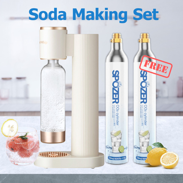 Soda Sparkling Water Maker Machine Co2 60l Cylinders For Soda Stream Greatwhip