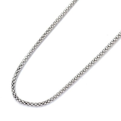 Brand New K18WG Chain Necklace ~45cm Bomberta 1.3mm Free Shipping from Japan Aut