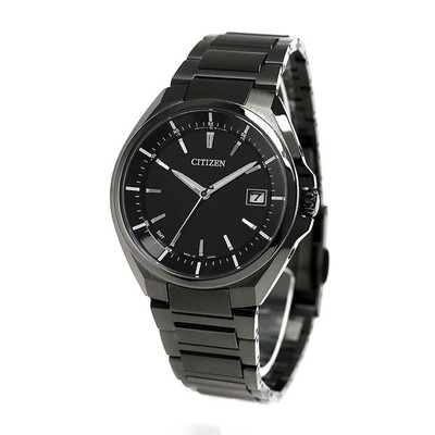 Pre-owned Citizen Attesa Cb3015-53e Eco-drive Black Titanium Men Watch Made In Japan