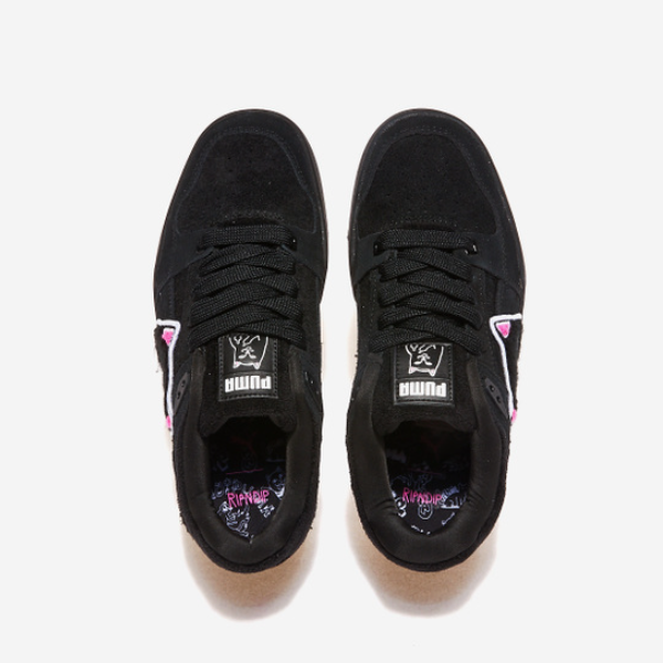 Pre-owned Puma X Ripndip Slipstream Black Suede Shoes (393538_02) Expeditedship