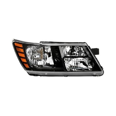 Headlight For 2014-2018 Dodge Journey Right Side Black Trim Housing Clear Lens