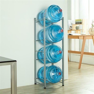 4 Tier Water Cooler Jug Rack 5 Gallon Water Bottle Storage Jug Holder Organizer