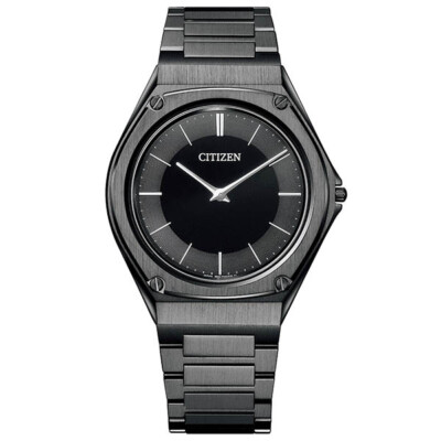 Pre-owned Citizen Eco-drive One Ar5064-57e Black 8826 Solar Men's Watch In Box