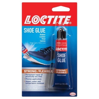 Loctite Shoe Glue 0.6 Oz. Flexible Adhesive Clear Tube New
