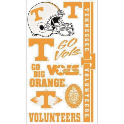 TENNESSEE VOLUNTEERS TEMPORARY TATTOO SHEET NCAA WINCRAFT BRAND NEW