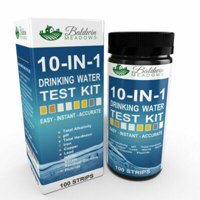 10-in-1 Drinking Water Test Strips Kit - Best Drinking Water Quality Test Kit