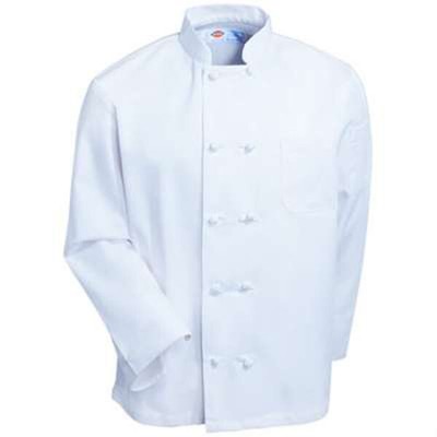 

Пальто для шеф-повара Dickies Economic с пуговицами, белое, Белый