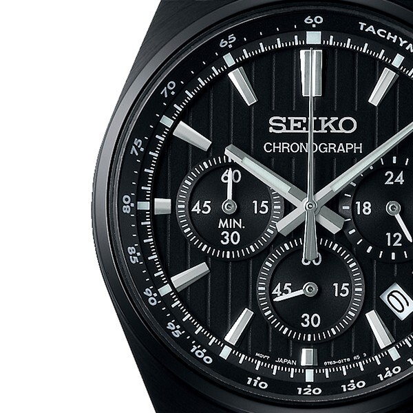 Pre-owned Seiko Selection S Series 8t Chrono Sbtr037 Men's Watch Quartz Chronograph Black
