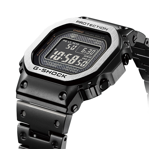 Pre-owned G-shock Casio  Full Metal Black Gmw-b5000mb-1jf Men's Watch Solar 2022