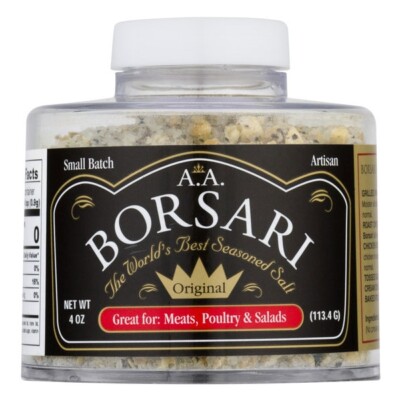 Borsari Original Seasoning Blend - Vegan, All Natural, GF - 4 oz Seasoned Salt