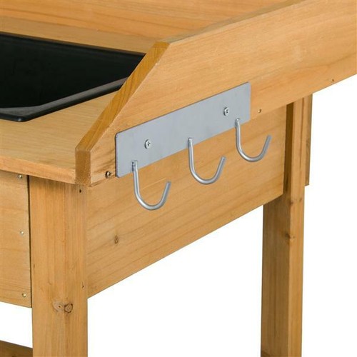 Garden Potting Bench Table Outdoor Work bench Station Solid Wood Construction
