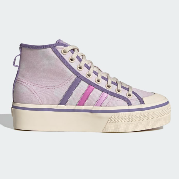 

Женские кроссовки Adidas Nizza Platform Mid Originals — GX4608 Expeditedship, Pulse lilac, adidas Nizza