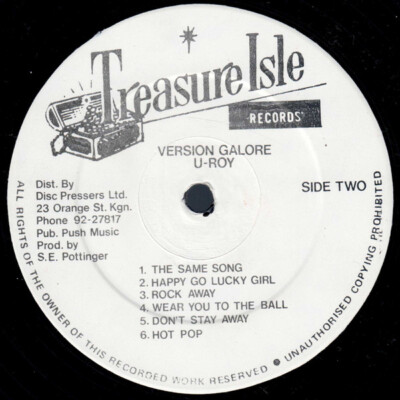 U Roy* - Version Galore (LP, Album, RE) (Very Good (VG)) - 3139300213