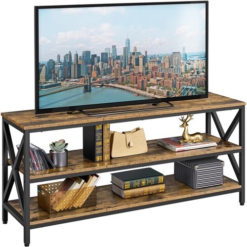 For Tvs Up To 65'' Tv Console Table With 3 Tiers Shelf For L