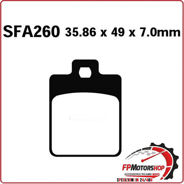 PASTIGLIE FRENO PER ZIP RST/SP ANTERIORE LIBERTY 50/125/150/200 98- EBC SFAC260